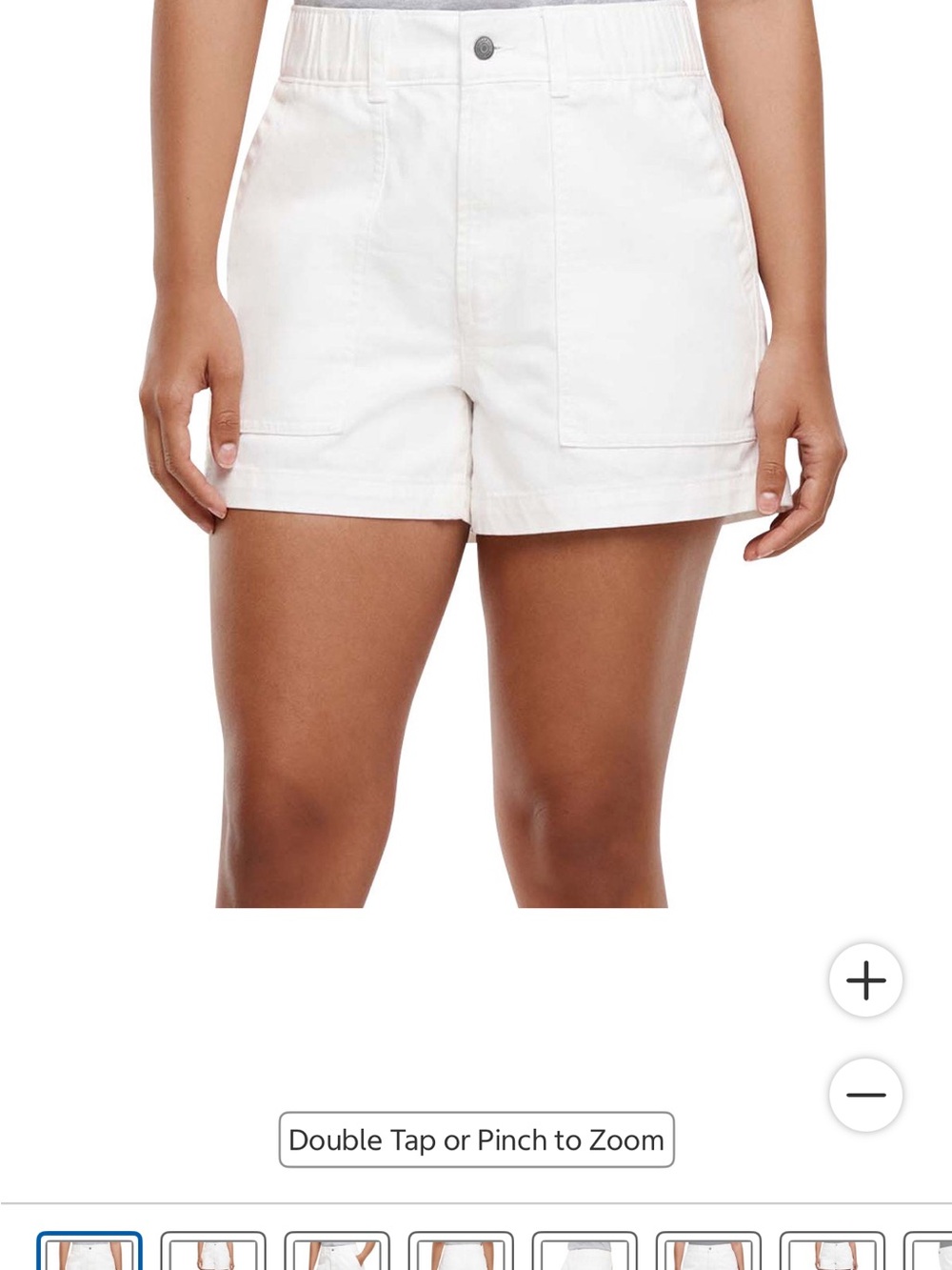 Gap Women's Twill Short, White XL